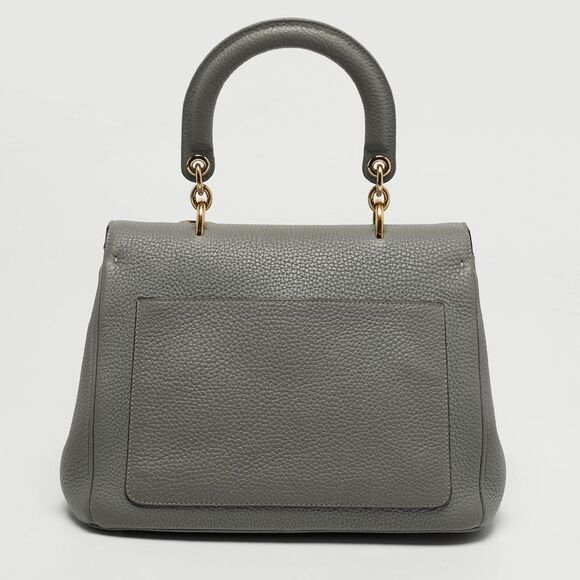 Dior Small Be Dior Light Grey Leather Top Handle Bag - Picture 4 of 7